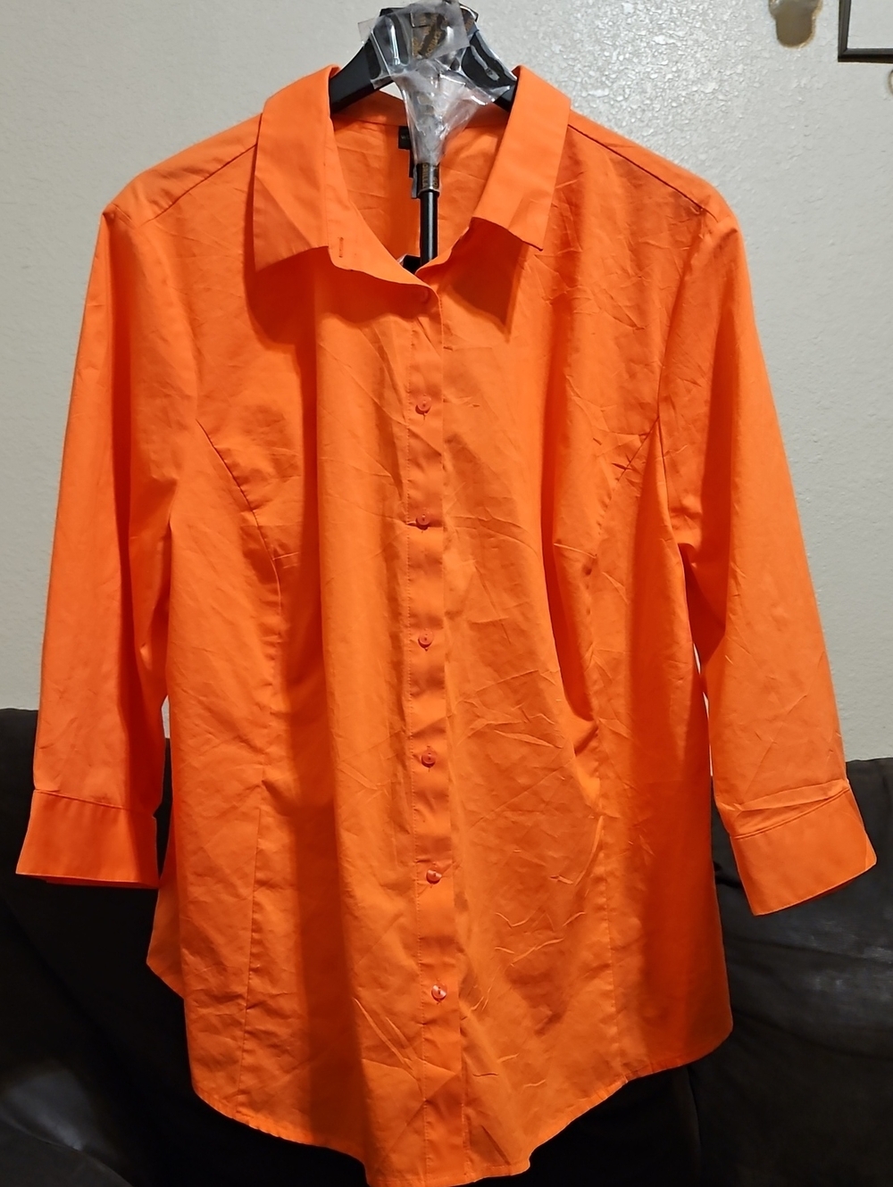 Worthington Orange Women's Button-Down Shirt